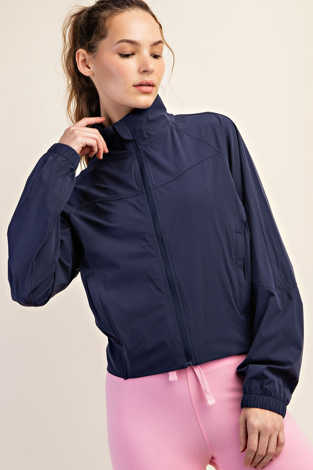 NYLON ST WOVEN TENNIS JACKET